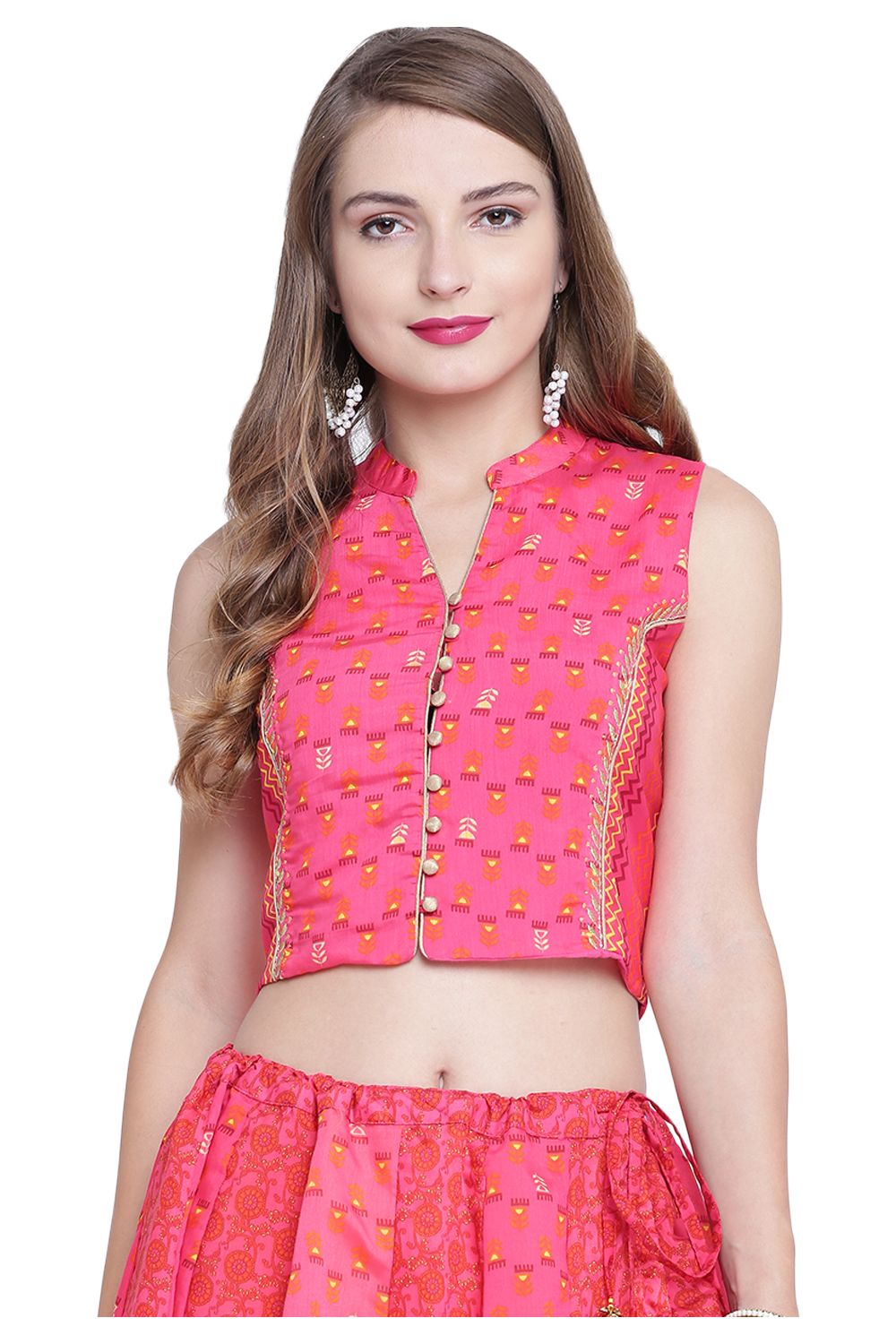 Pink Polyester Jacket image number 0