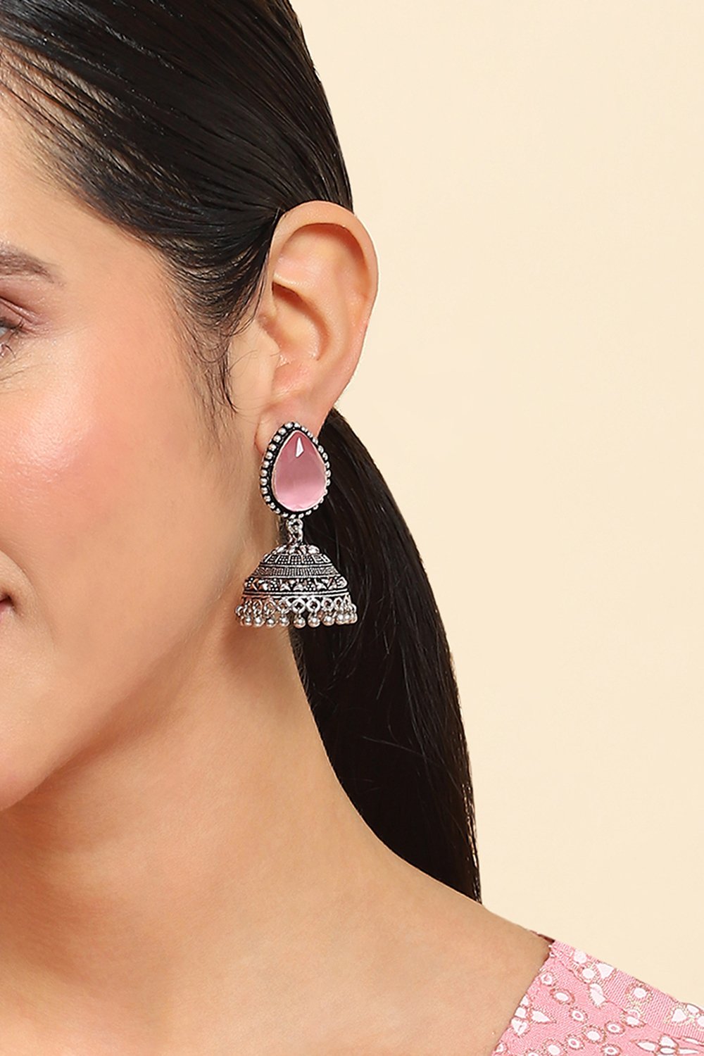 Light Pink Alloy Drop & danglers image number 1