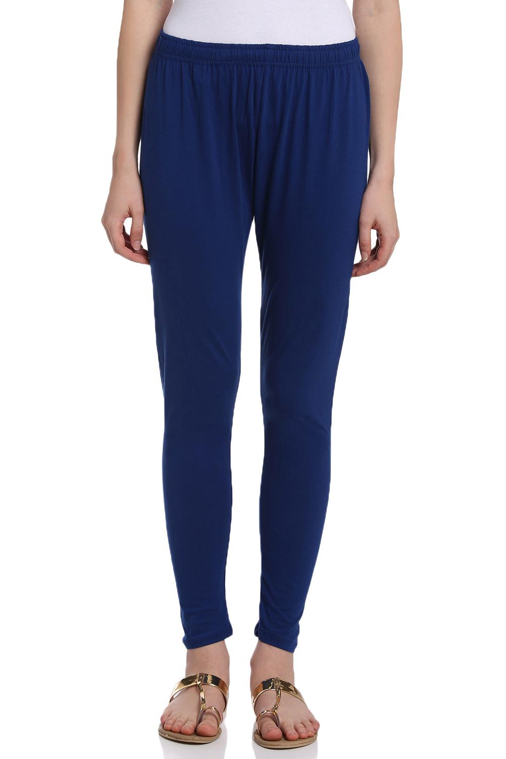 Royal Blue Cotton Leggings image number 0