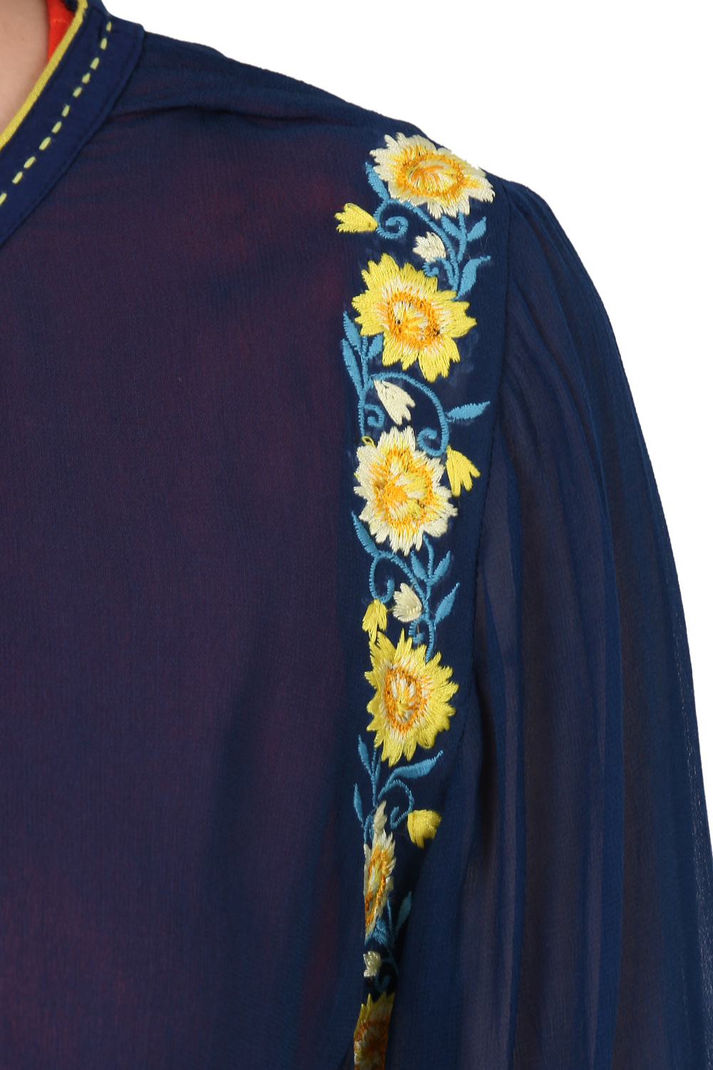 Indigo Straight Viscose Kurta image number 5