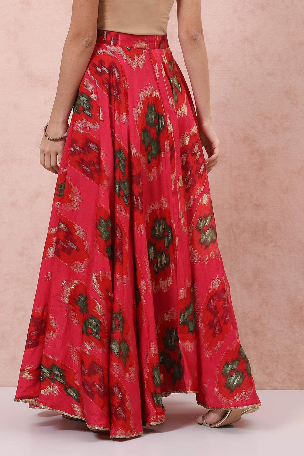 Buy Pink Viscose Long Skirt from Skirts for INR1499.50 |Rangriti
