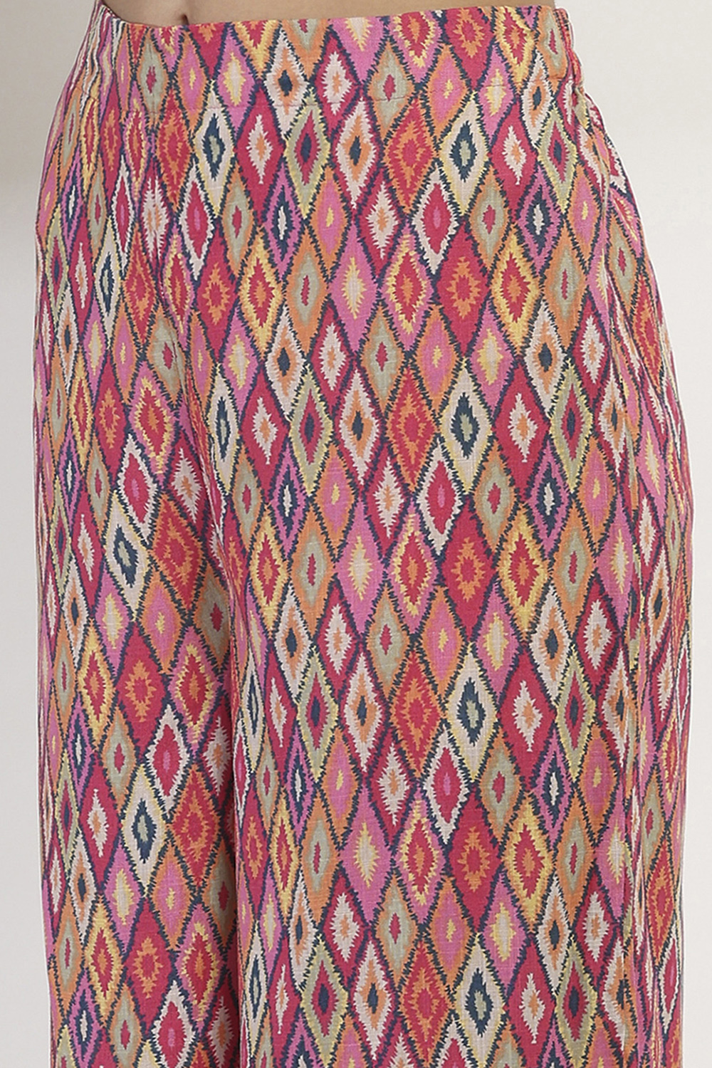 White Viscose Rayon Straight SET image number 2