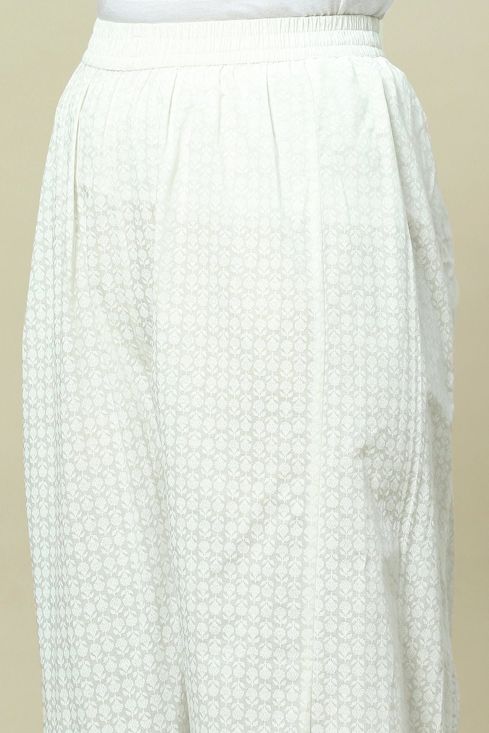 White Cotton Palazzo image number 1