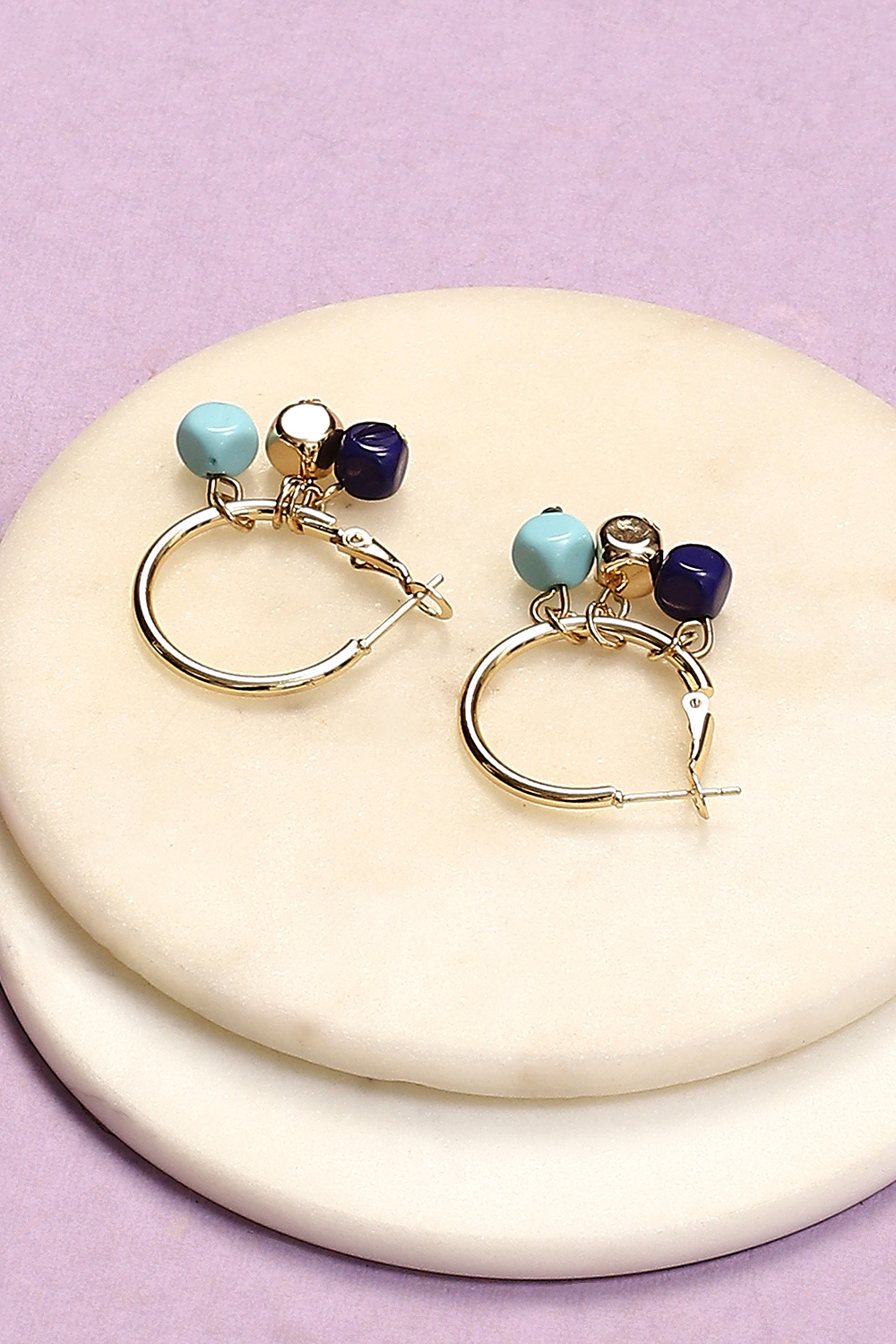 Blue Alloy Earrings image number 2