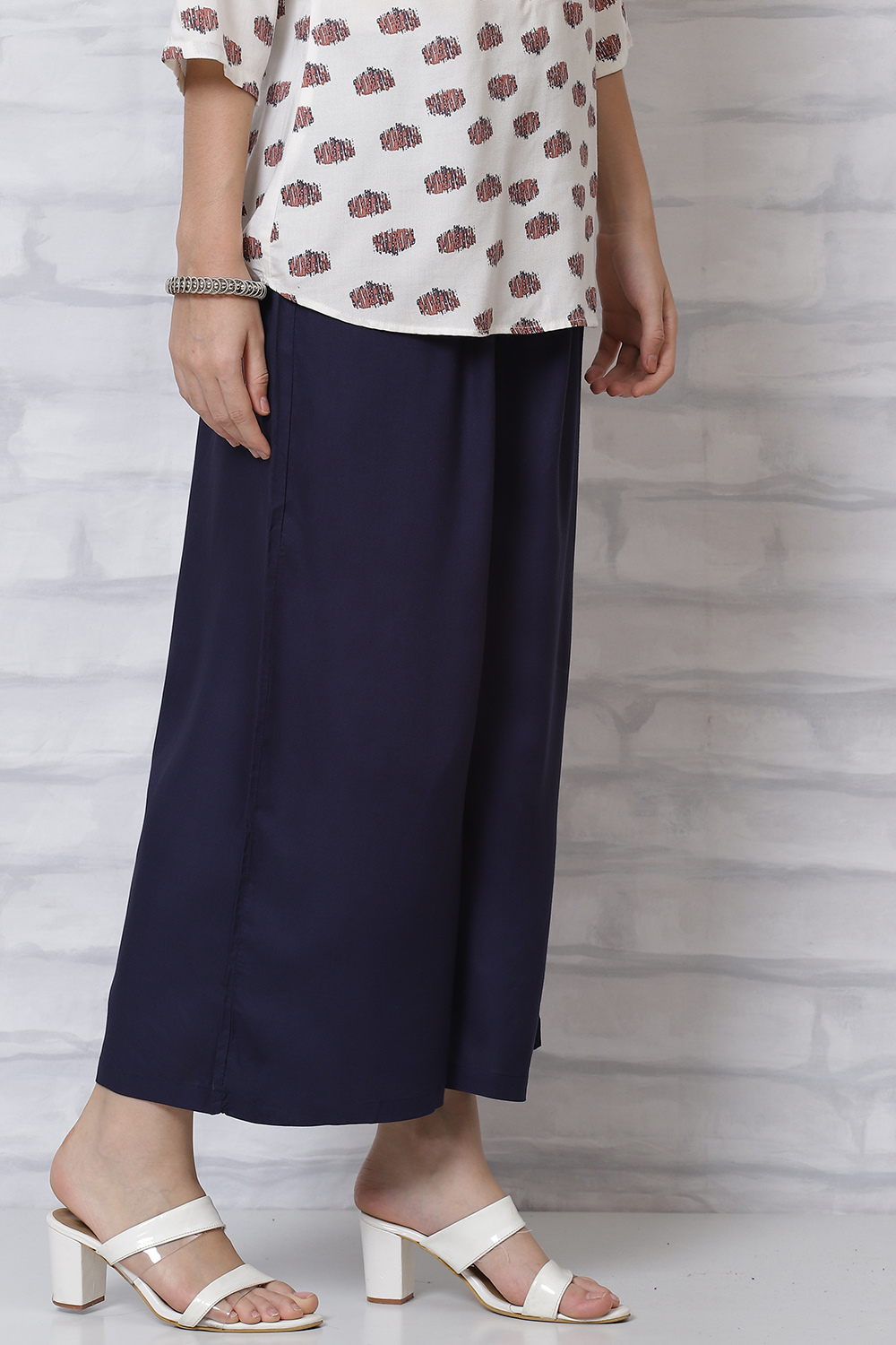 White Viscose Palazzo image number 3