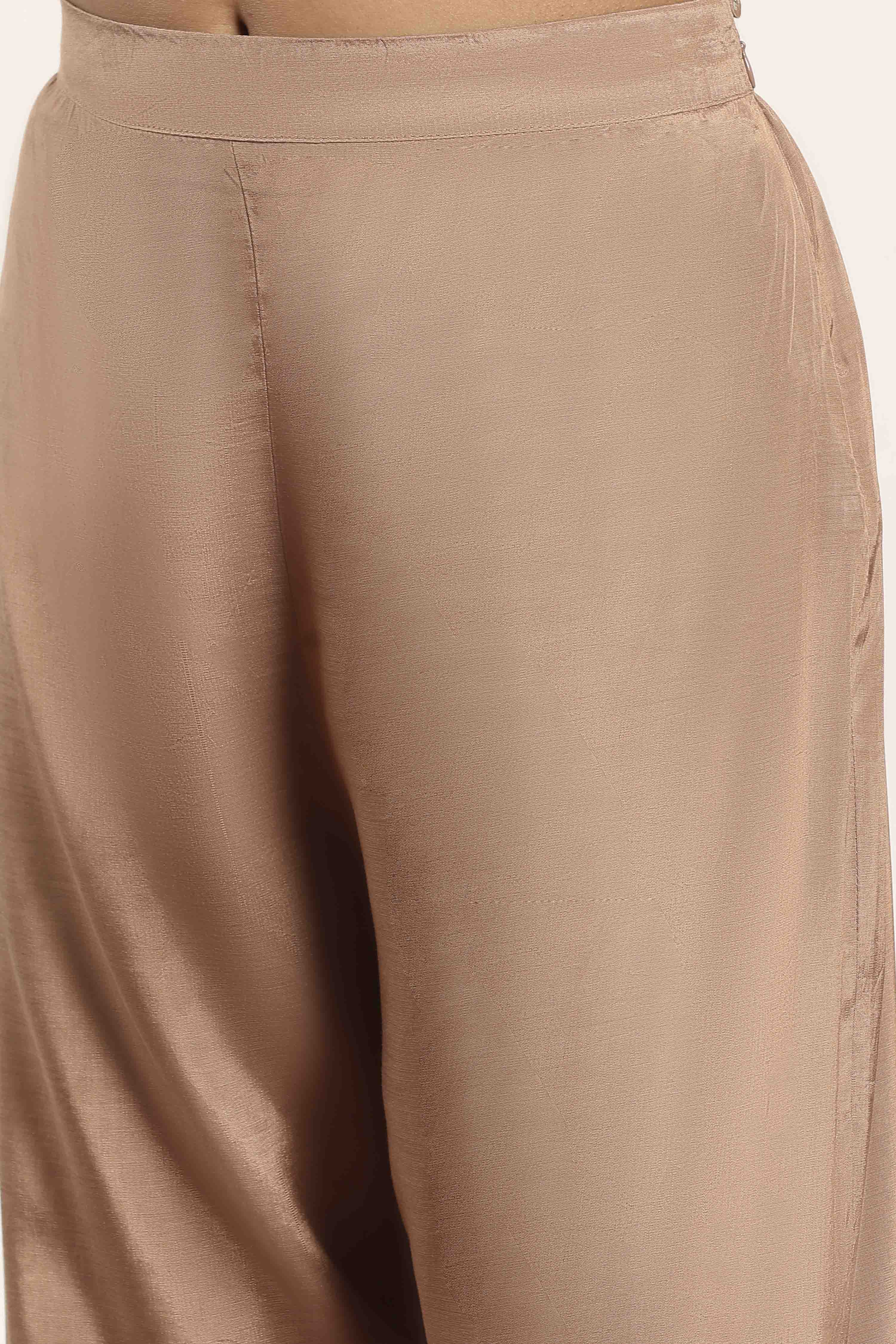 Purple Viscose Rayon Straight Kurta Pants Set image number 2