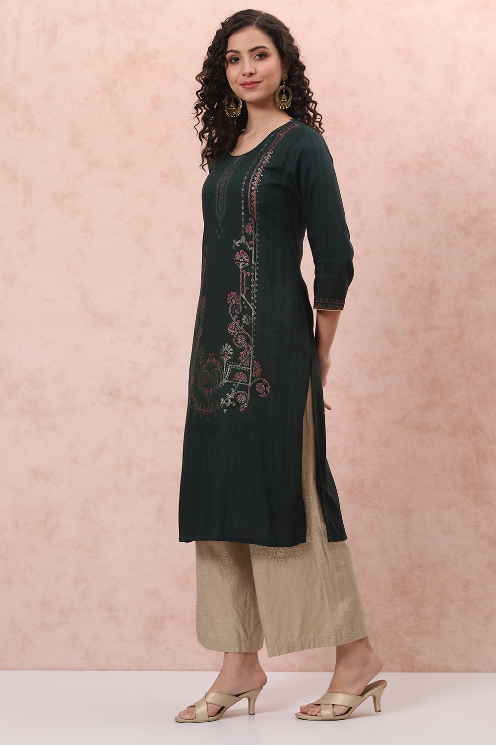 Phalsa LIVA Straight Kurta image number 0