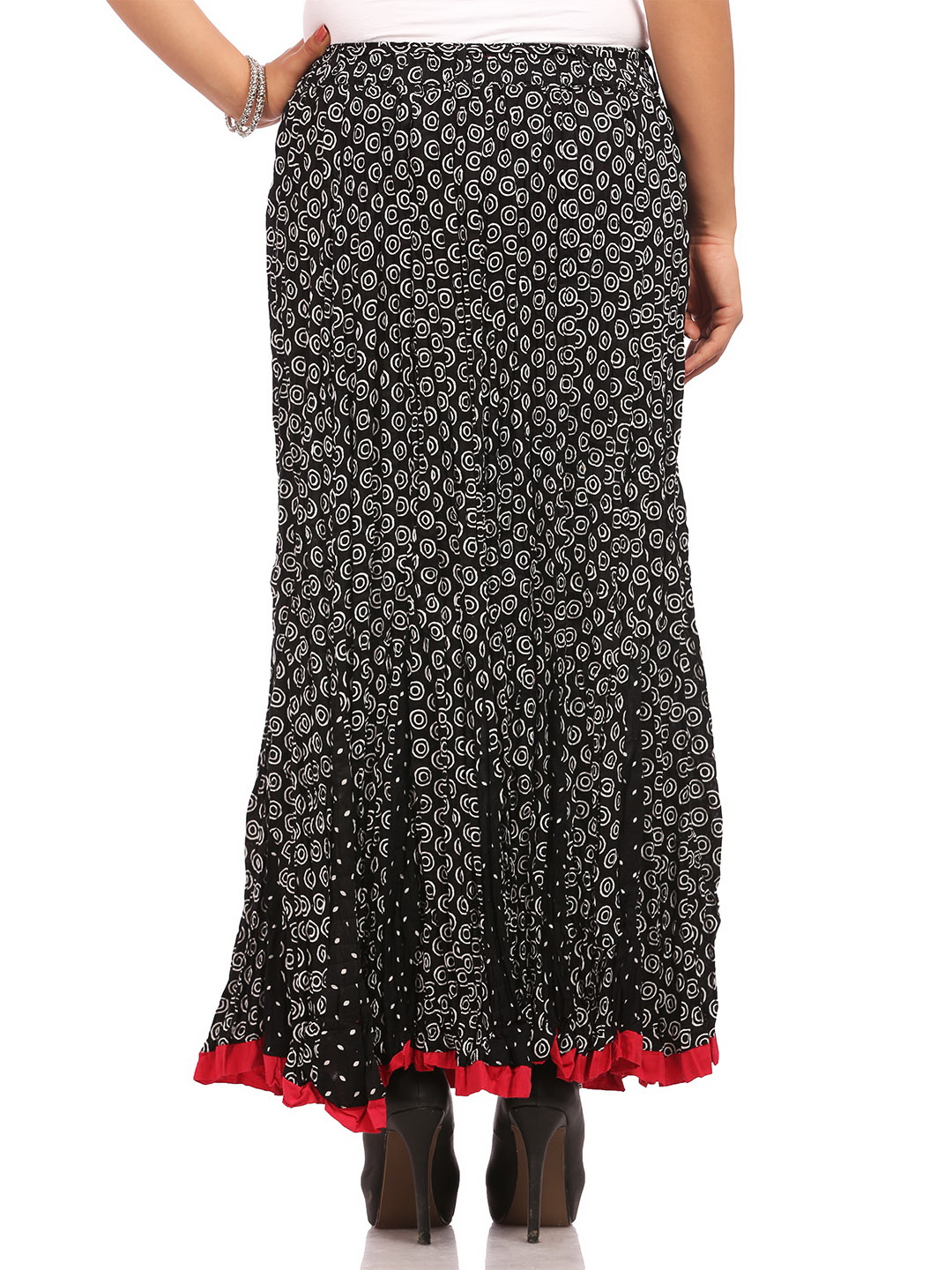 Black Cotton Skirt image number 1