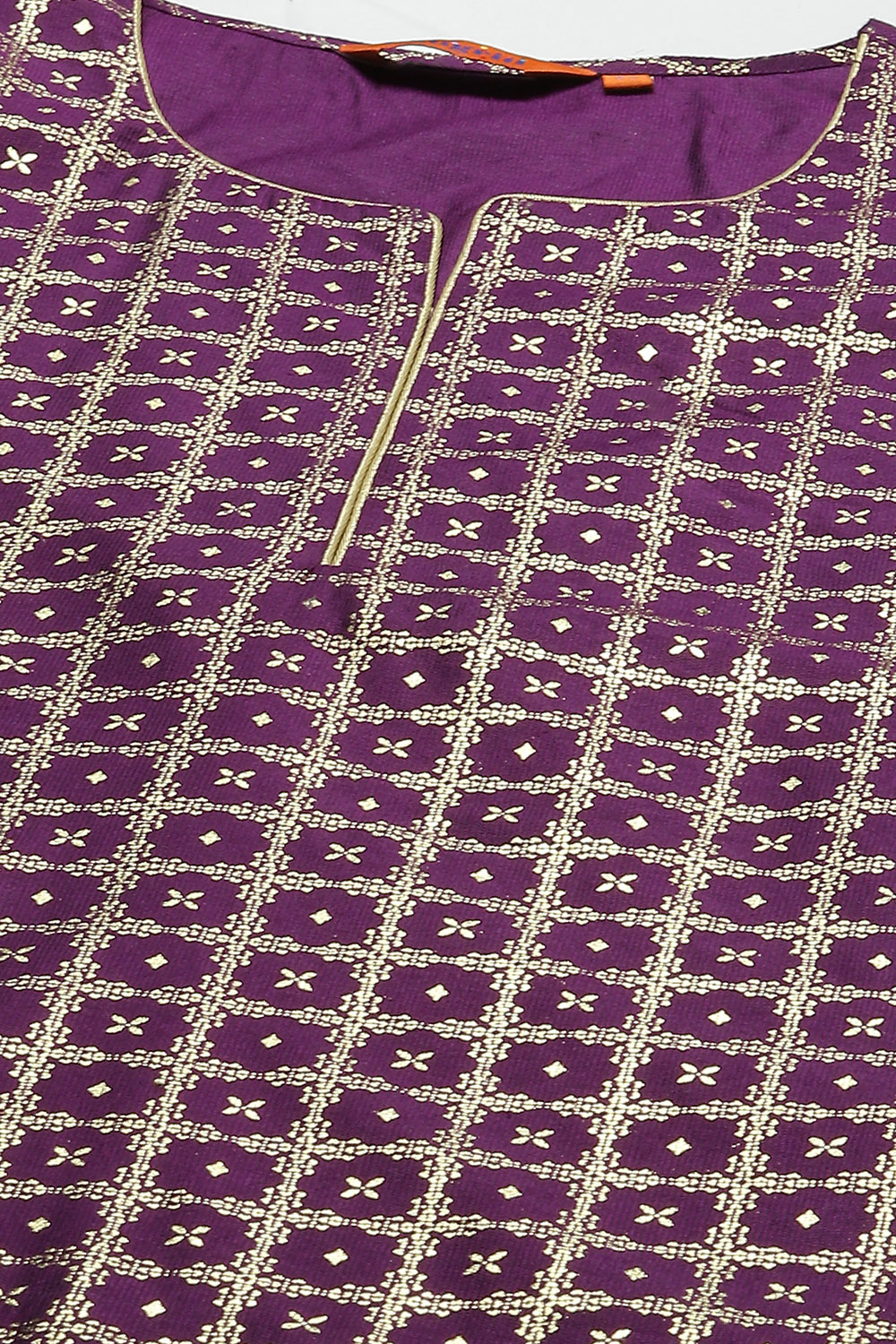 Purple Straight Kurta image number 1