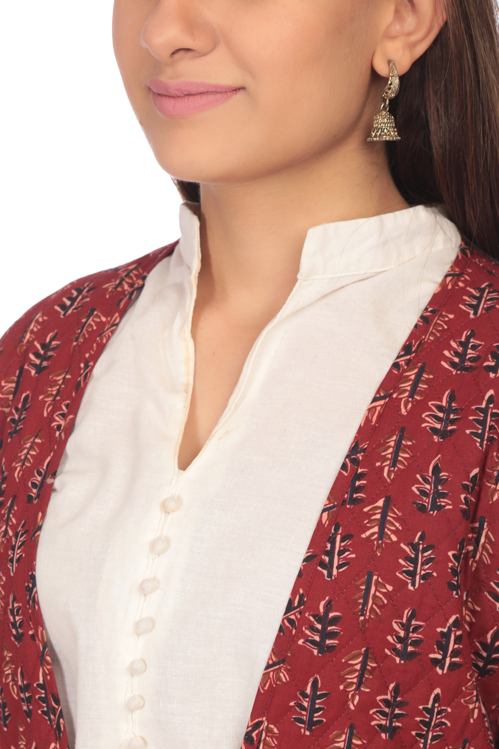 Mustard Straight Cotton Jacket image number 1