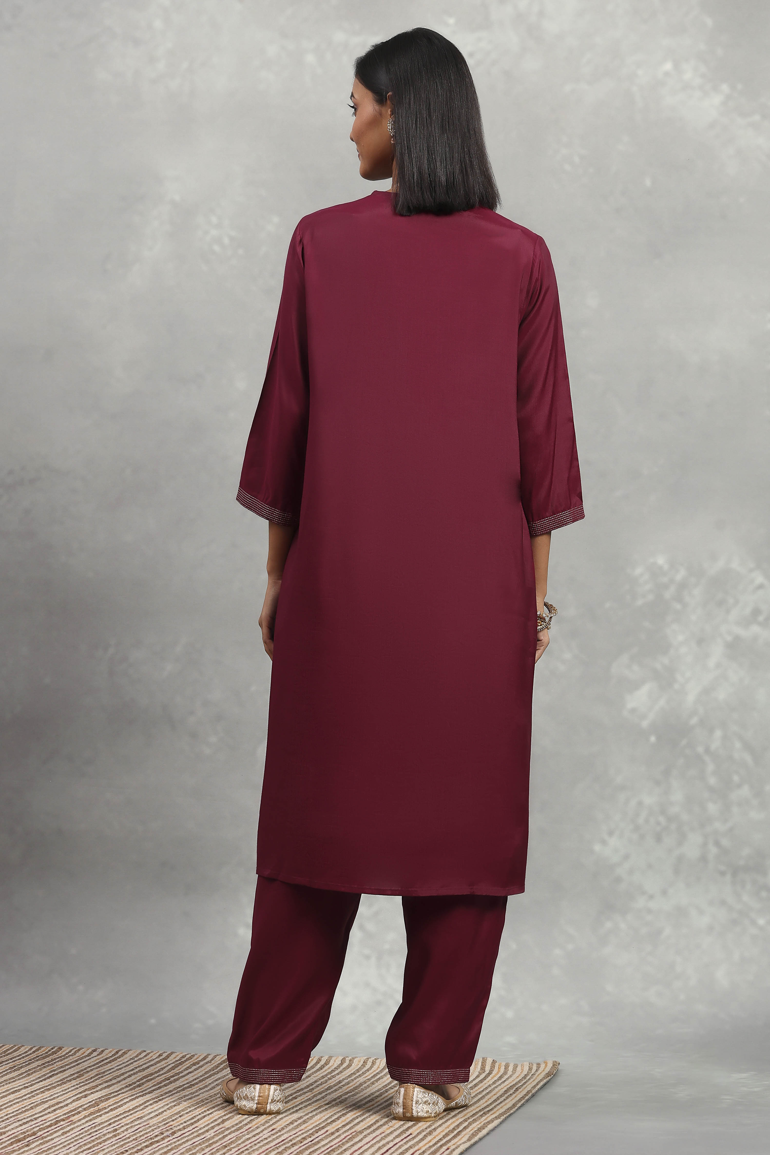 Green Viscose Rayon Printed A-Line Kurta Pants Set image number 4