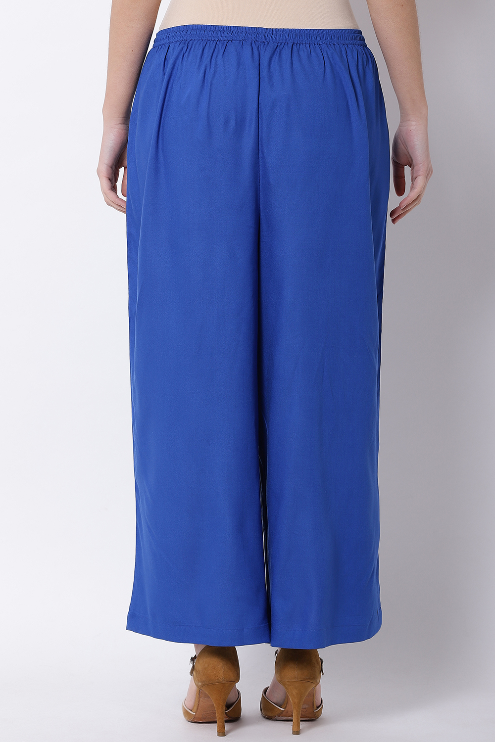 Blue Viscose Palazzo image number 5