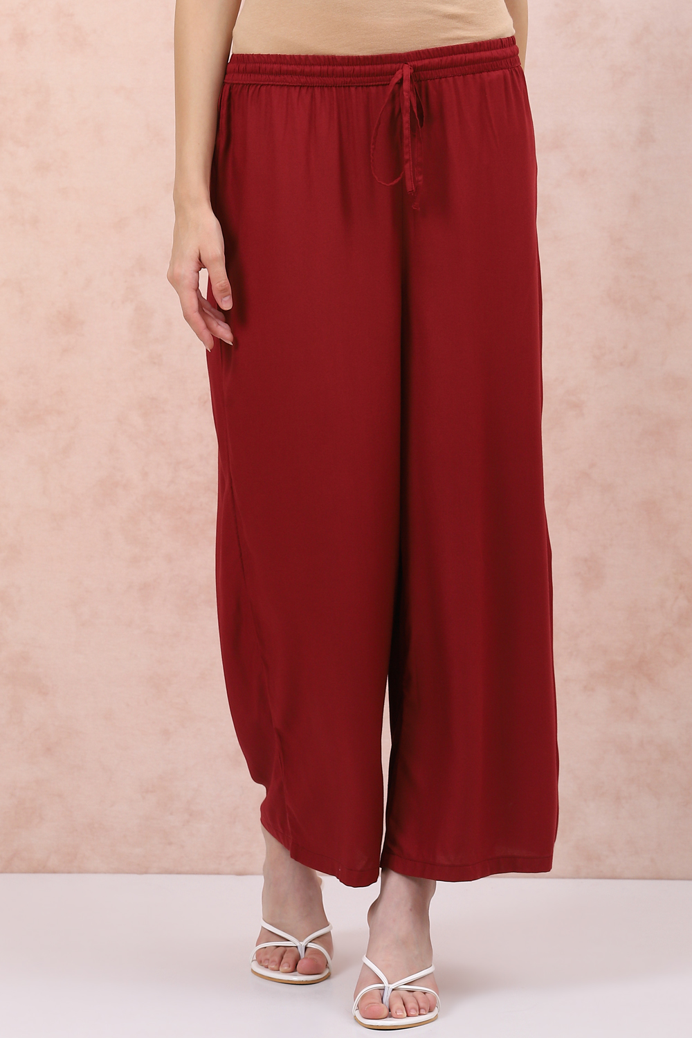 White Viscose Palazzo image number 0
