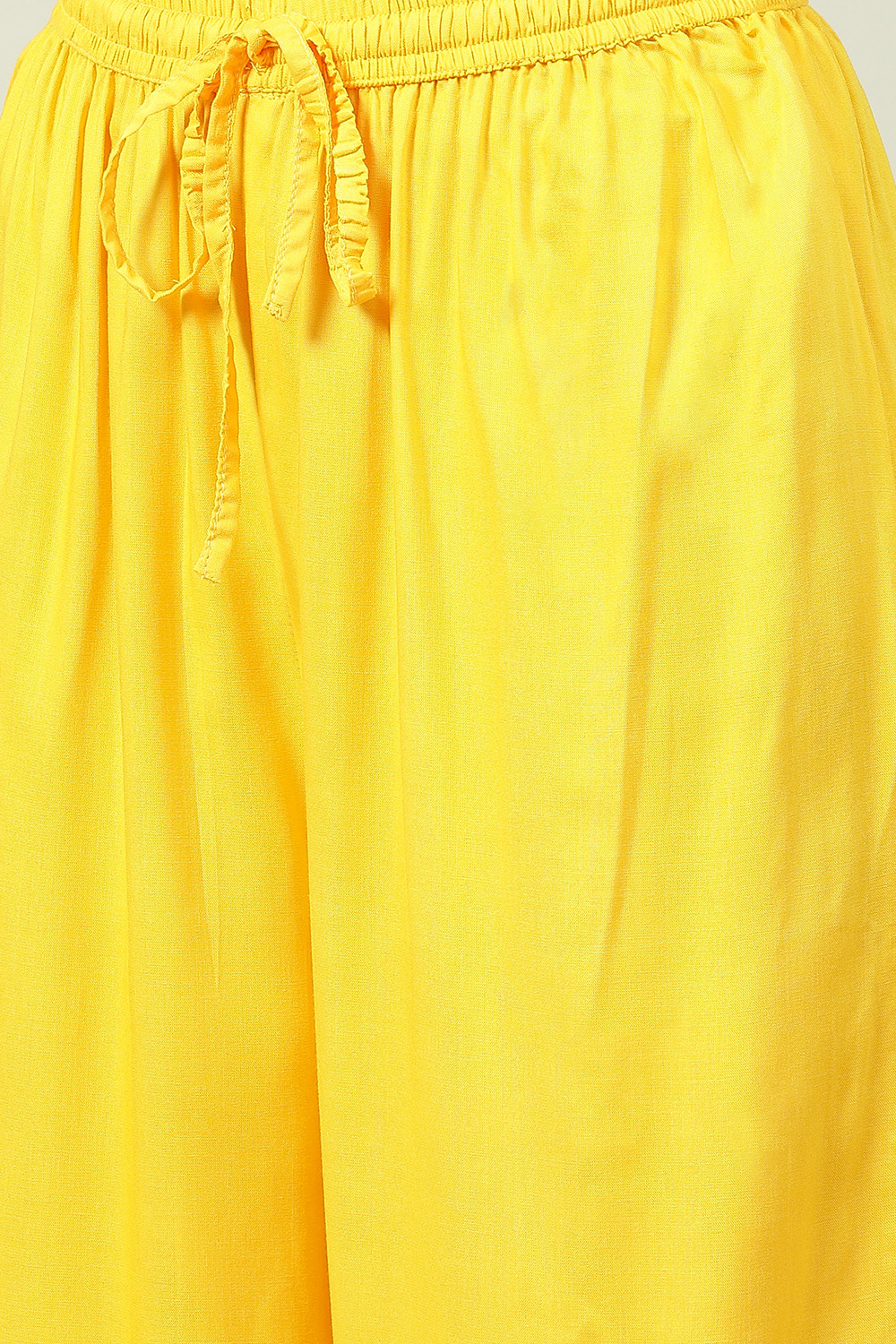 Yellow LIVA Straight Suit Set image number 2