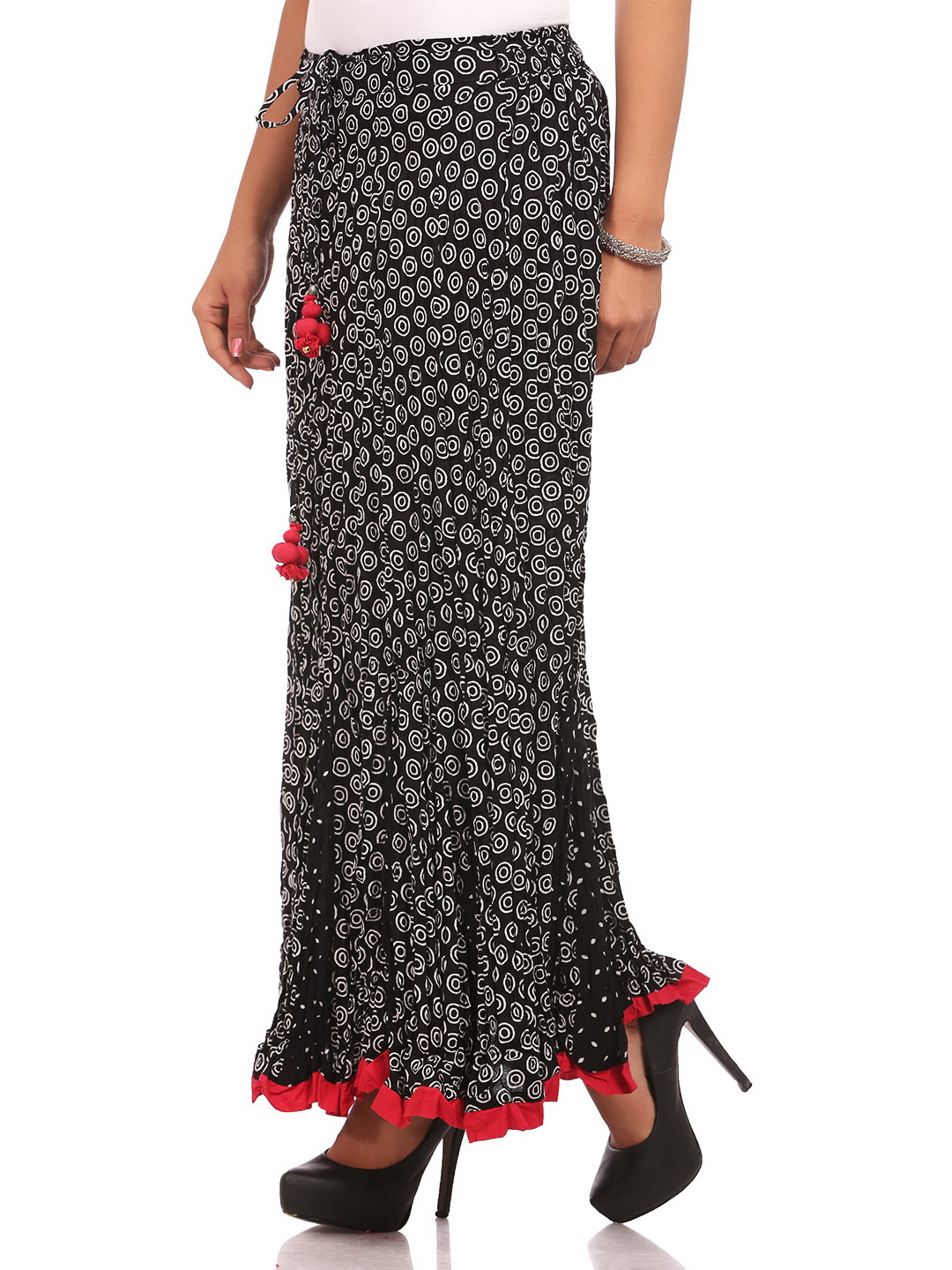 Black Cotton Skirt image number 3