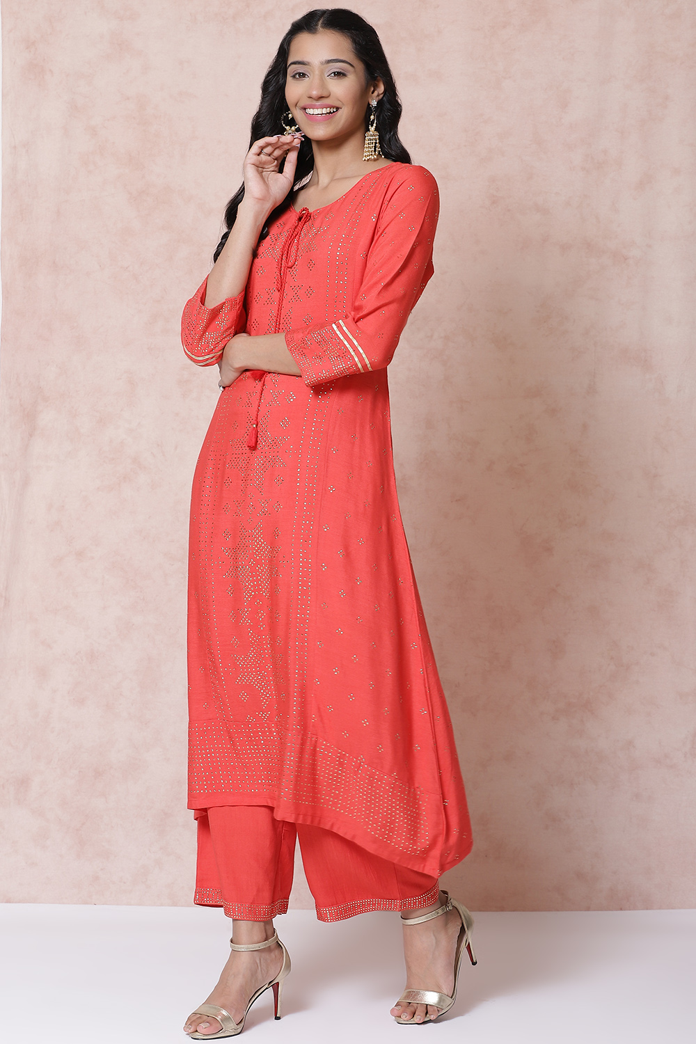 Coral LIVA A Line Kurta image number 3