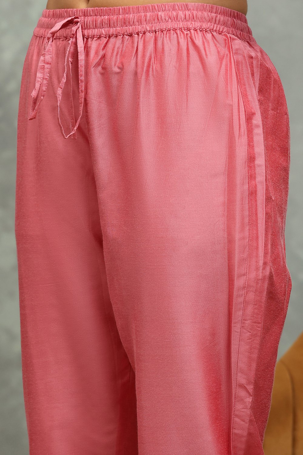 Blue Viscose Blend Embroidered Kalidar Suit Set image number 2