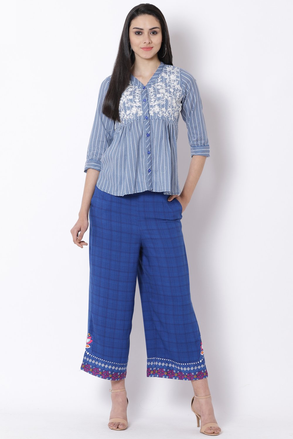 Blue Cotton Indie Top image number 2