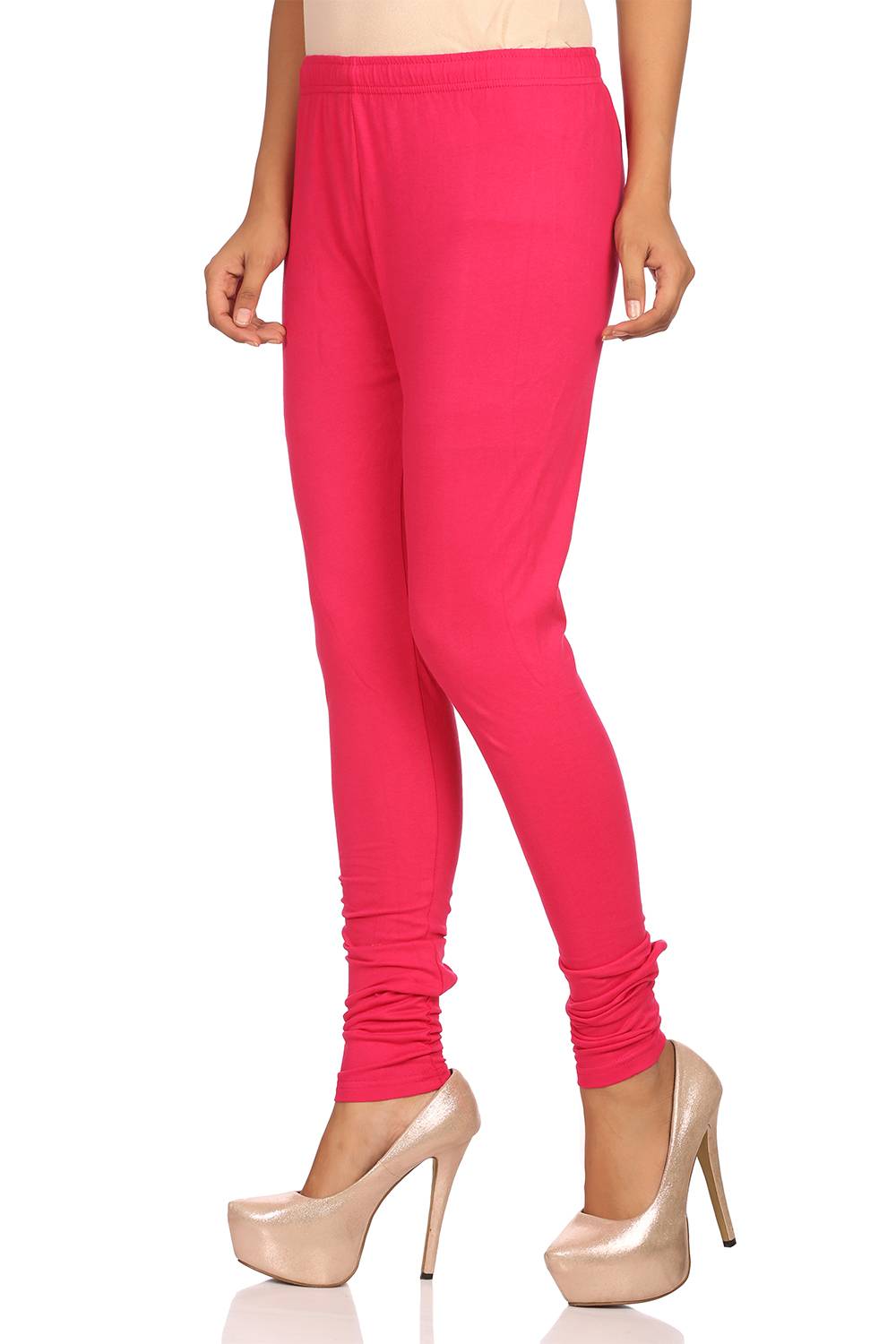 Fuchsia Cotton Leggings image number 1