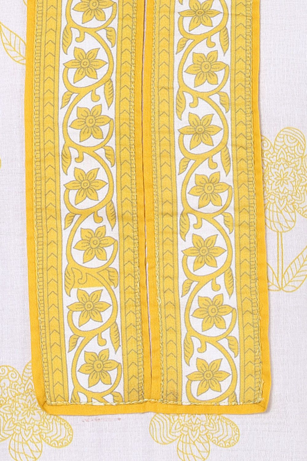 White Straight Cotton Kurta image number 1