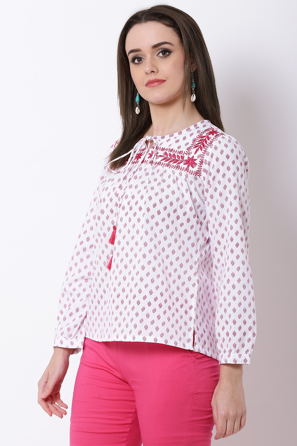 Blue Cotton Indie Top image number 2
