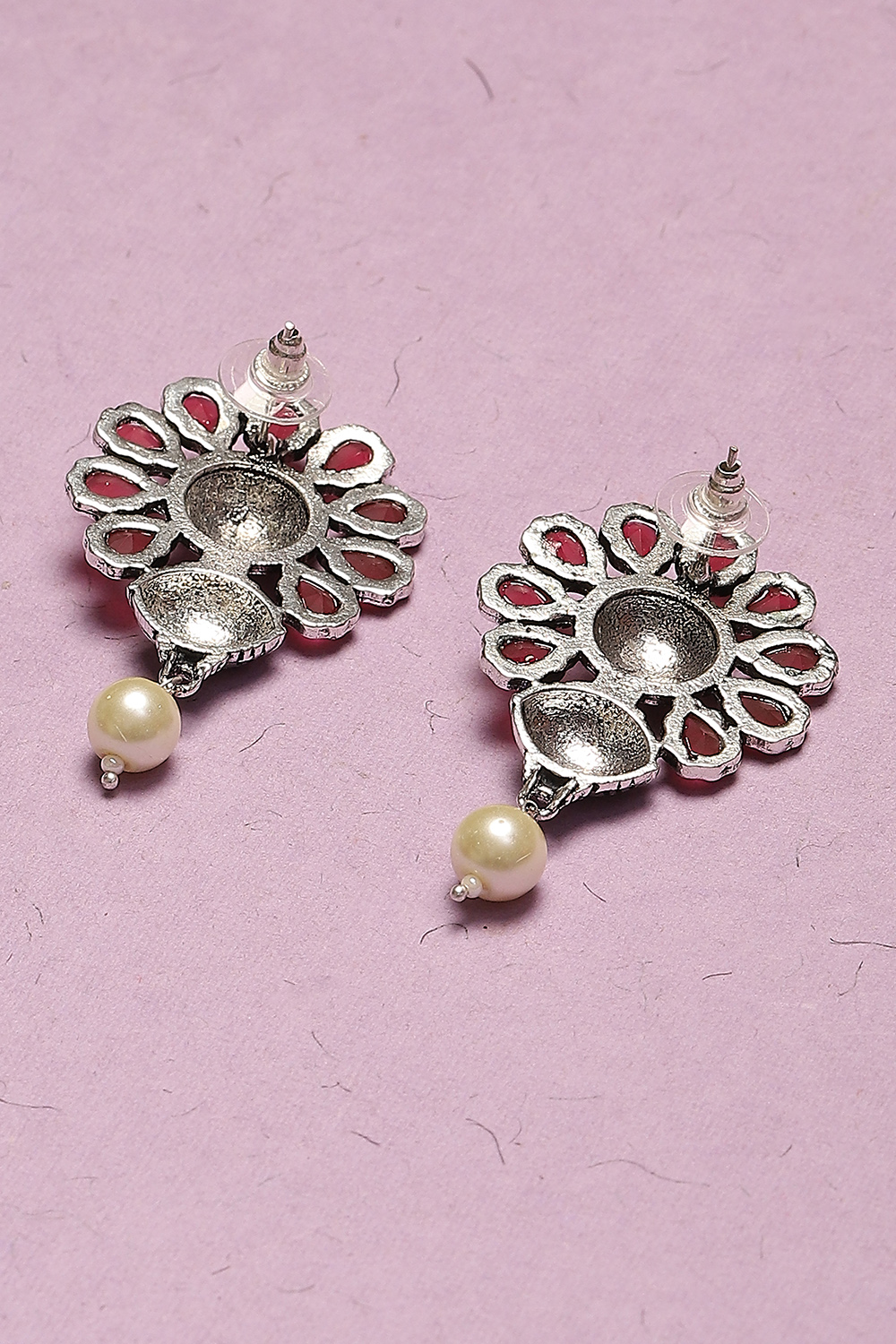 Oxidised Brass Earrings image number 2