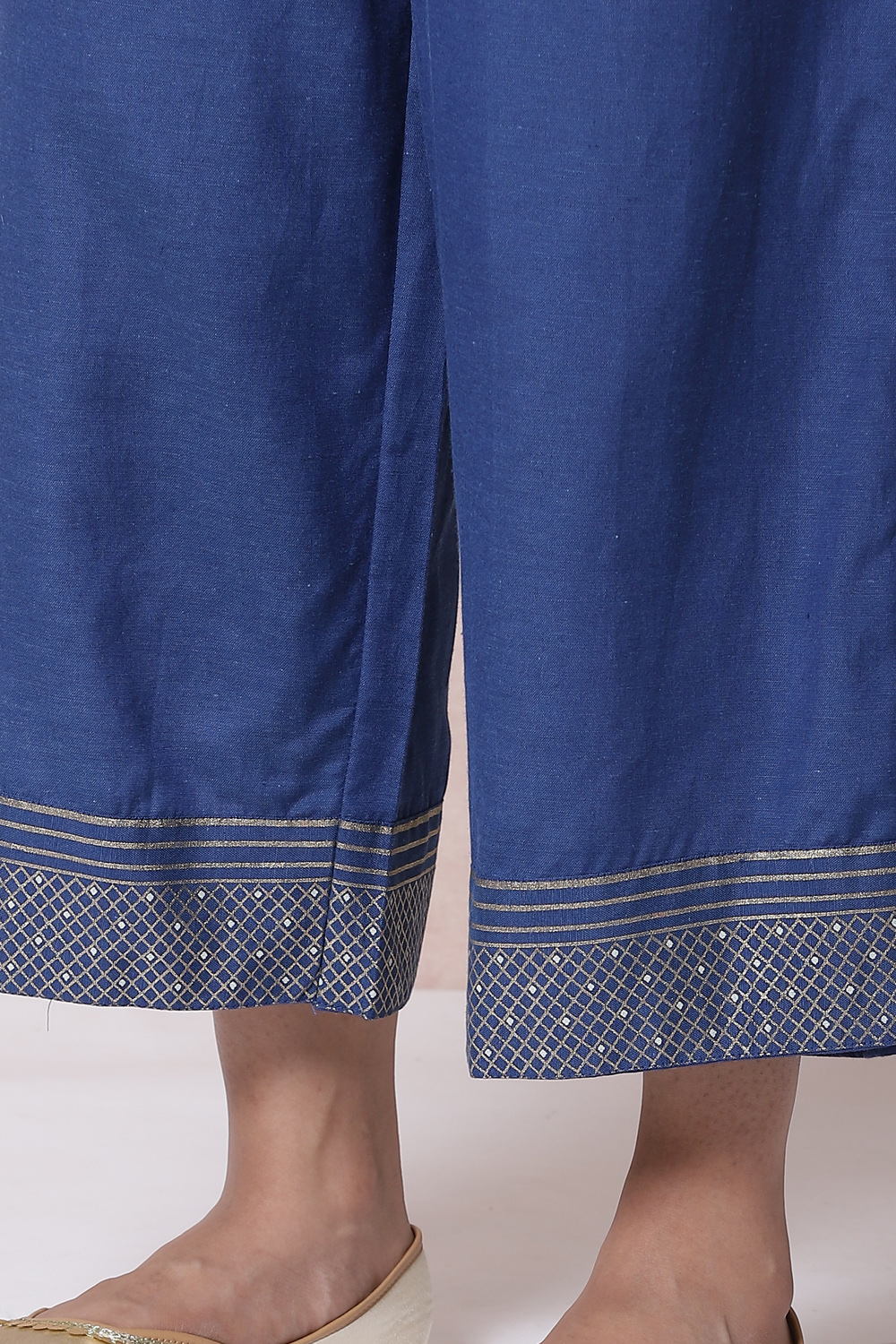Indigo LIVA Palazzo Pants image number 1