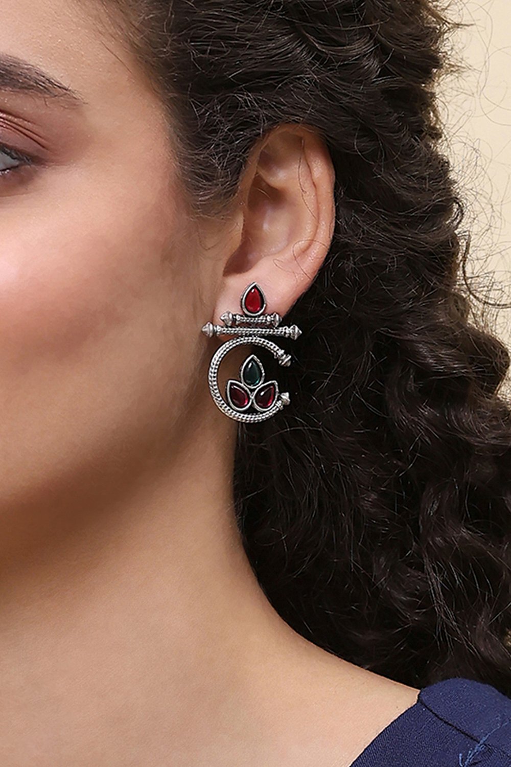 Pink Alloy Studs image number 1