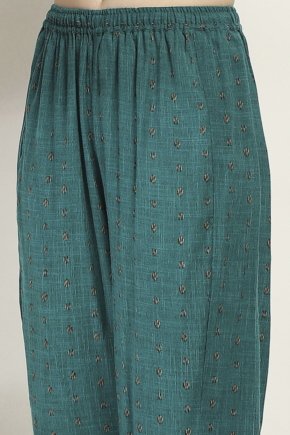 Teal Viscose Straight SET image number 2