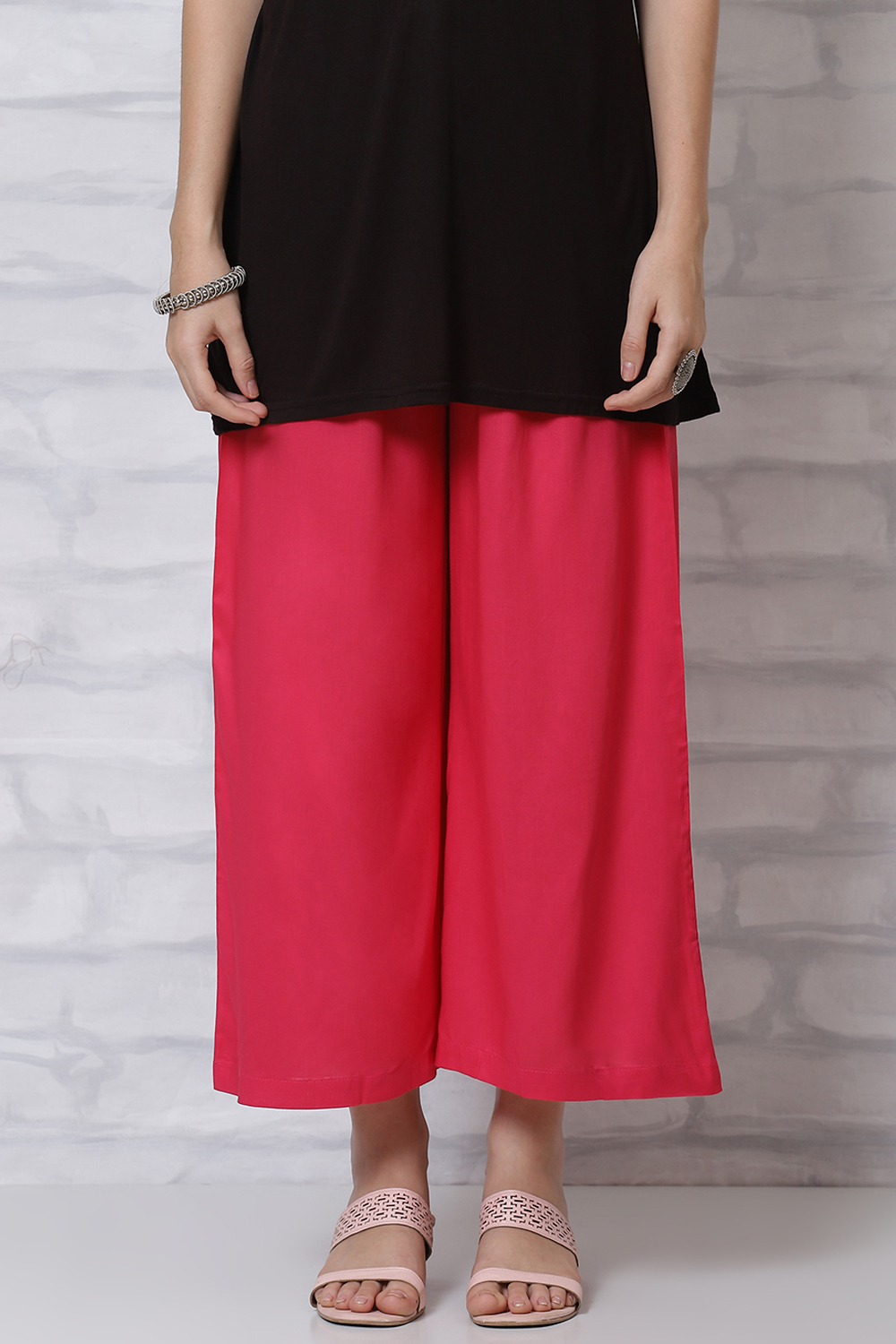White Viscose Palazzo image number 0