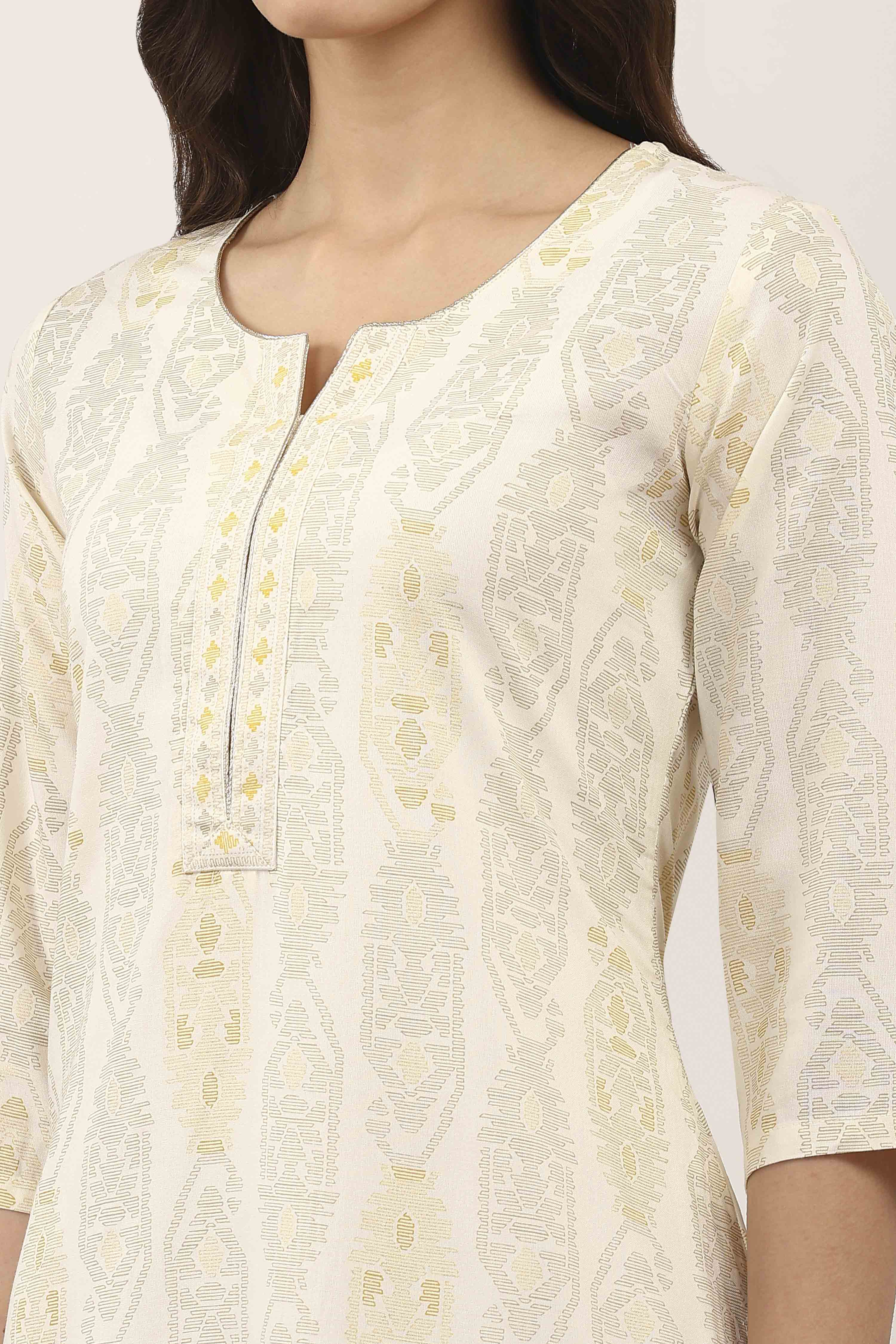 Blue Rayon Straight Kurtas image number 1