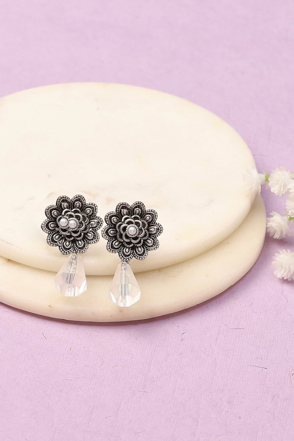 Oxidised Alloy Earrings image number 0