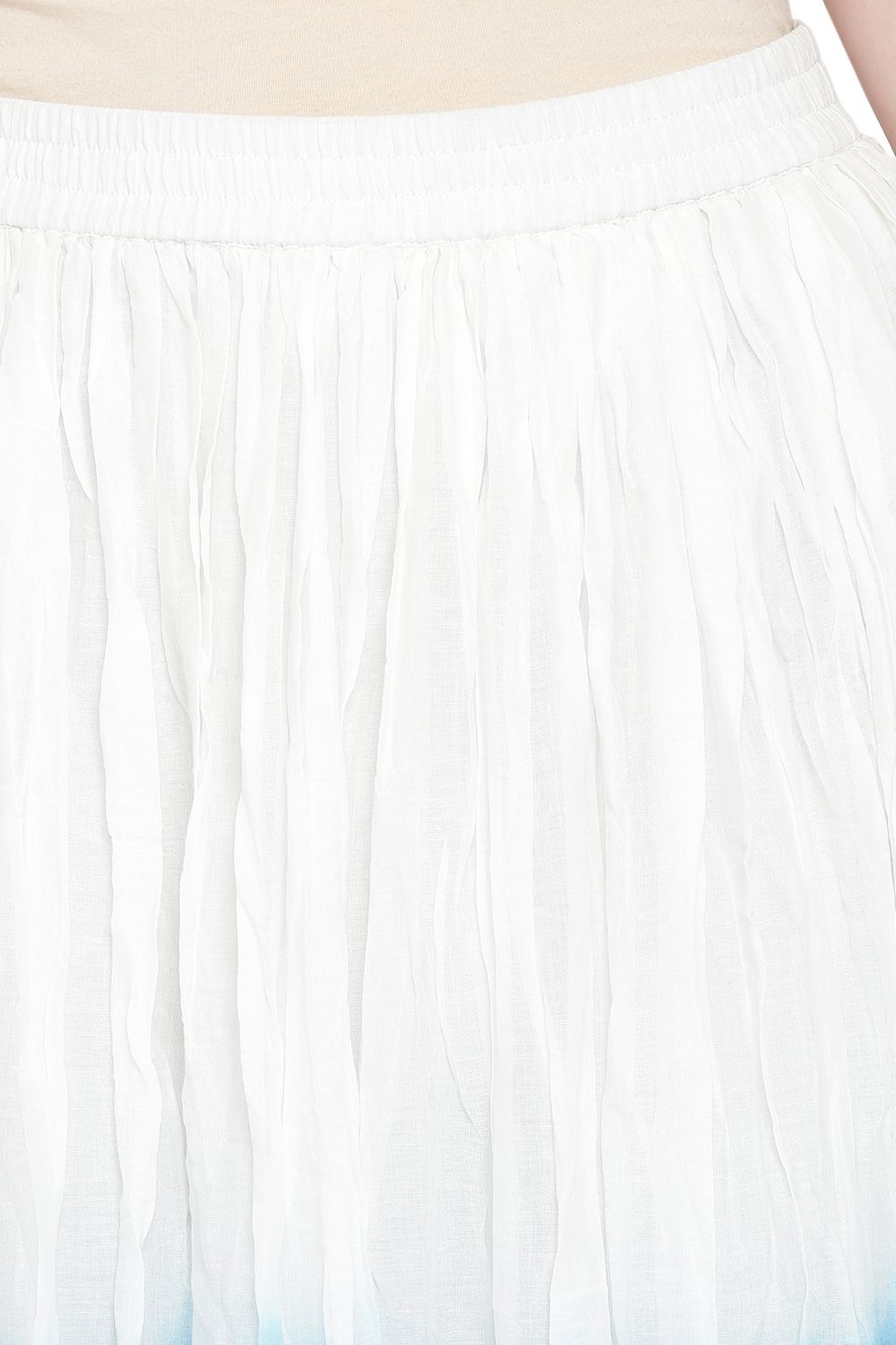 White Viscose Skirt image number 1