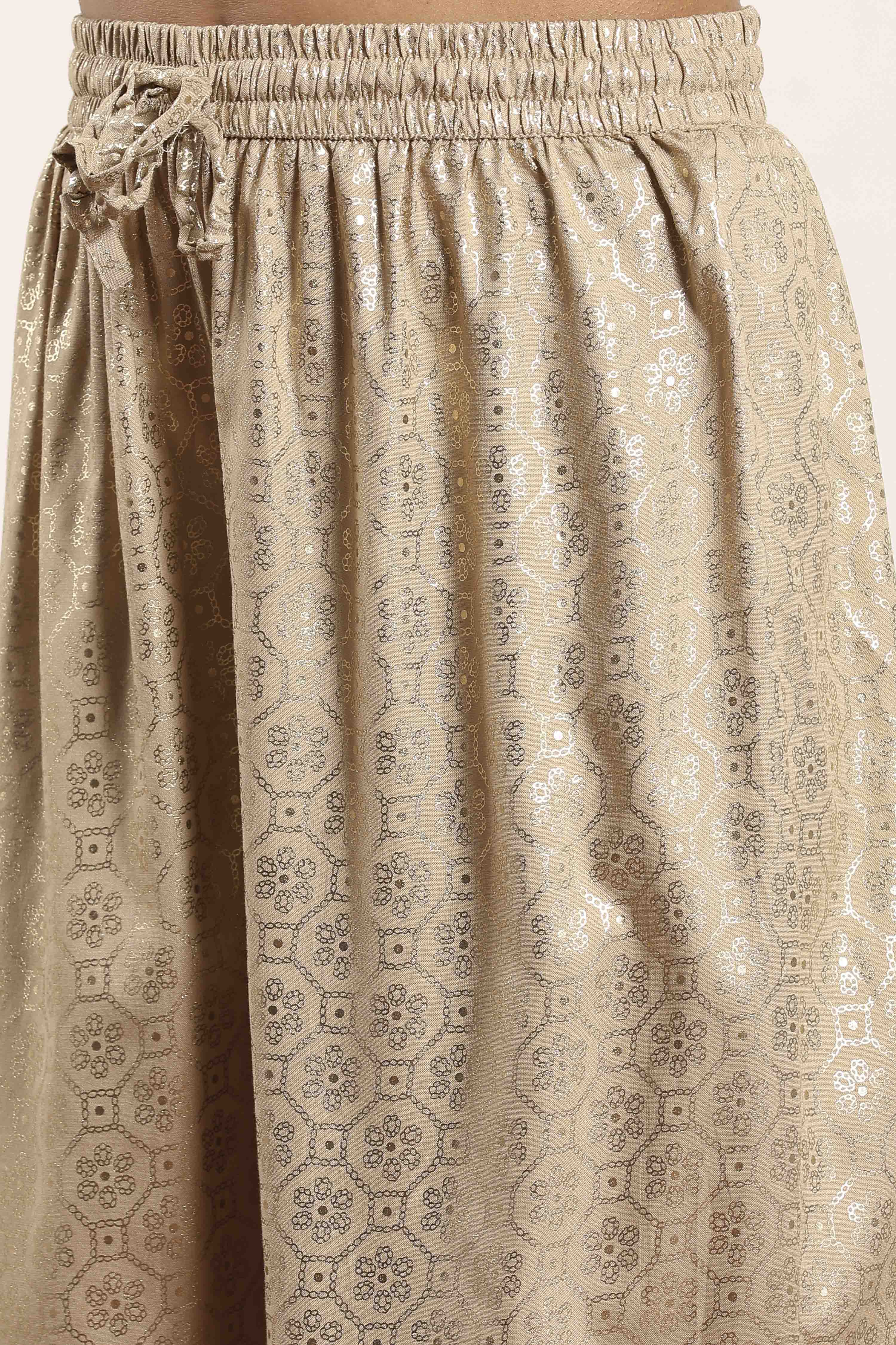 Aqua Viscose Rayon Straight Kurta Pants Set image number 2