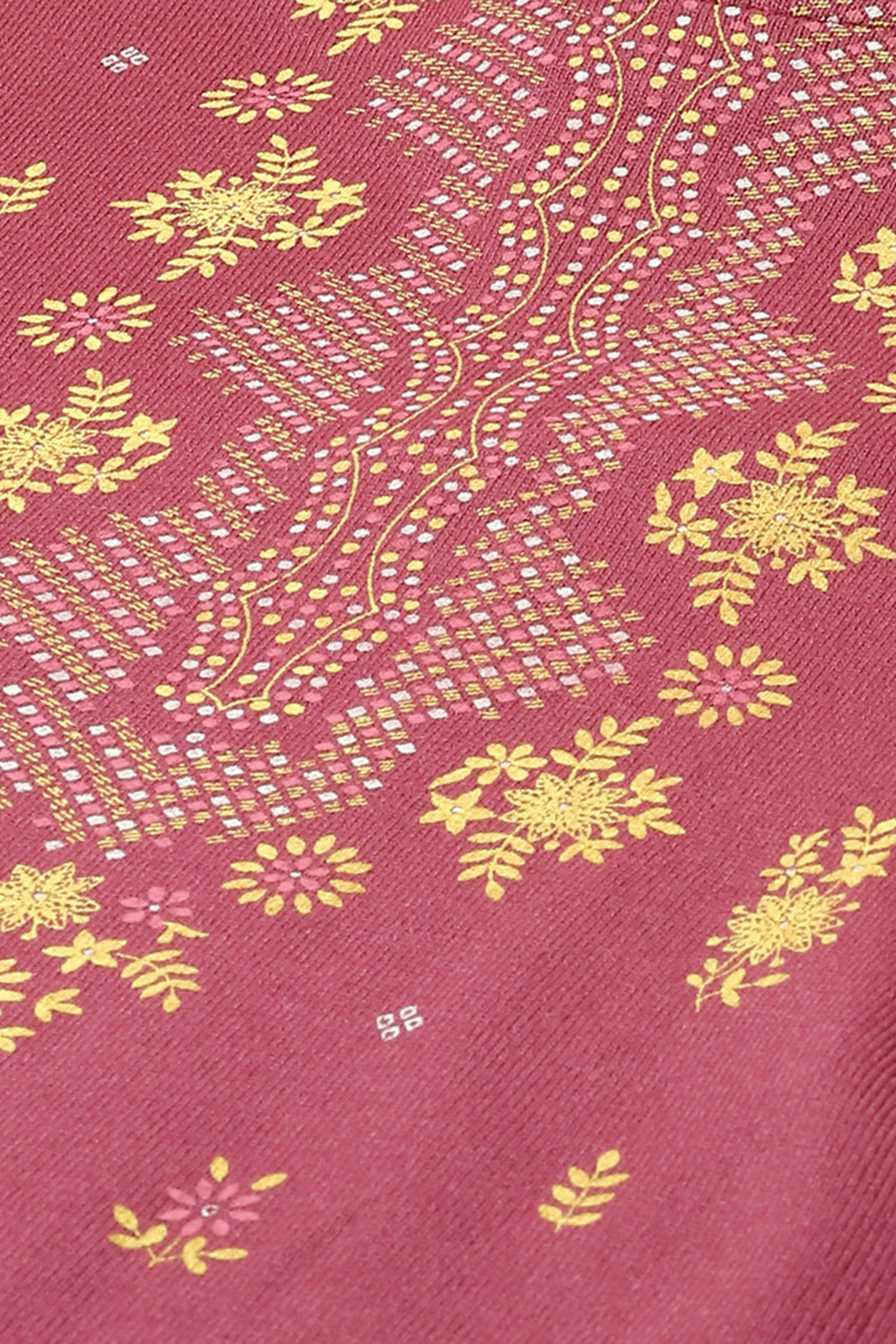 Dusky Pink Acrylic Straight Printed Kurta image number 1