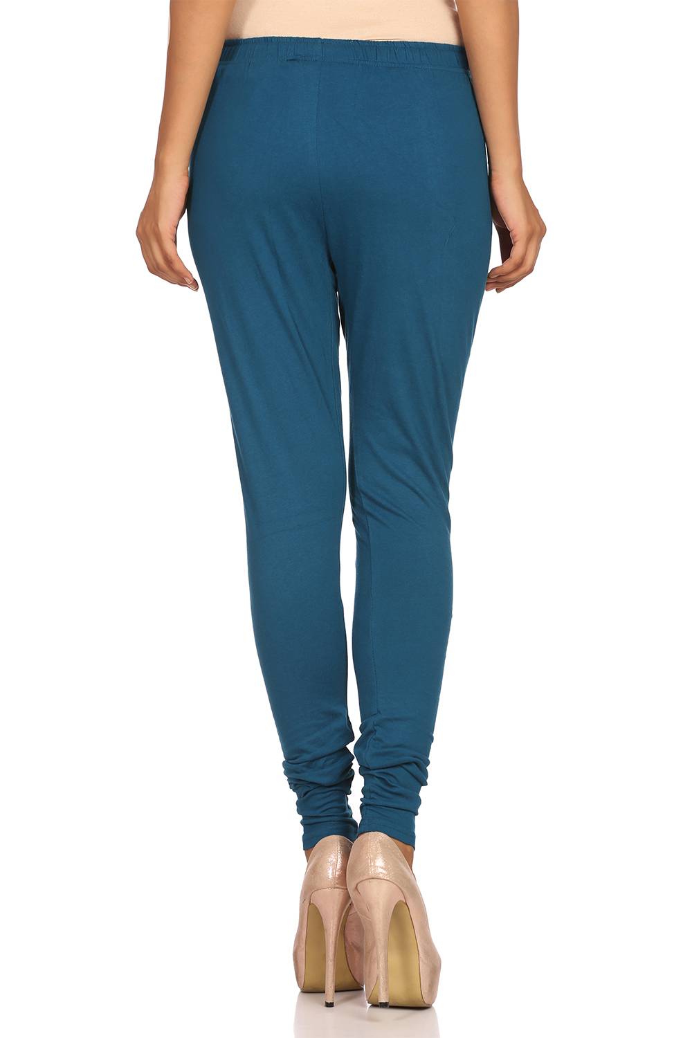 Dark Blue Cotton Leggings image number 3