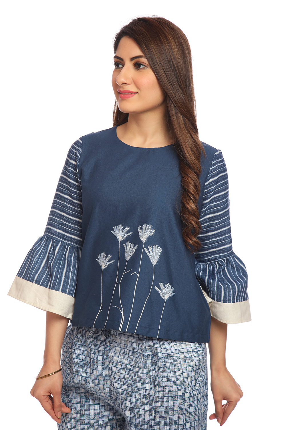 Indigo Short top Cotton Indie Top image number 3