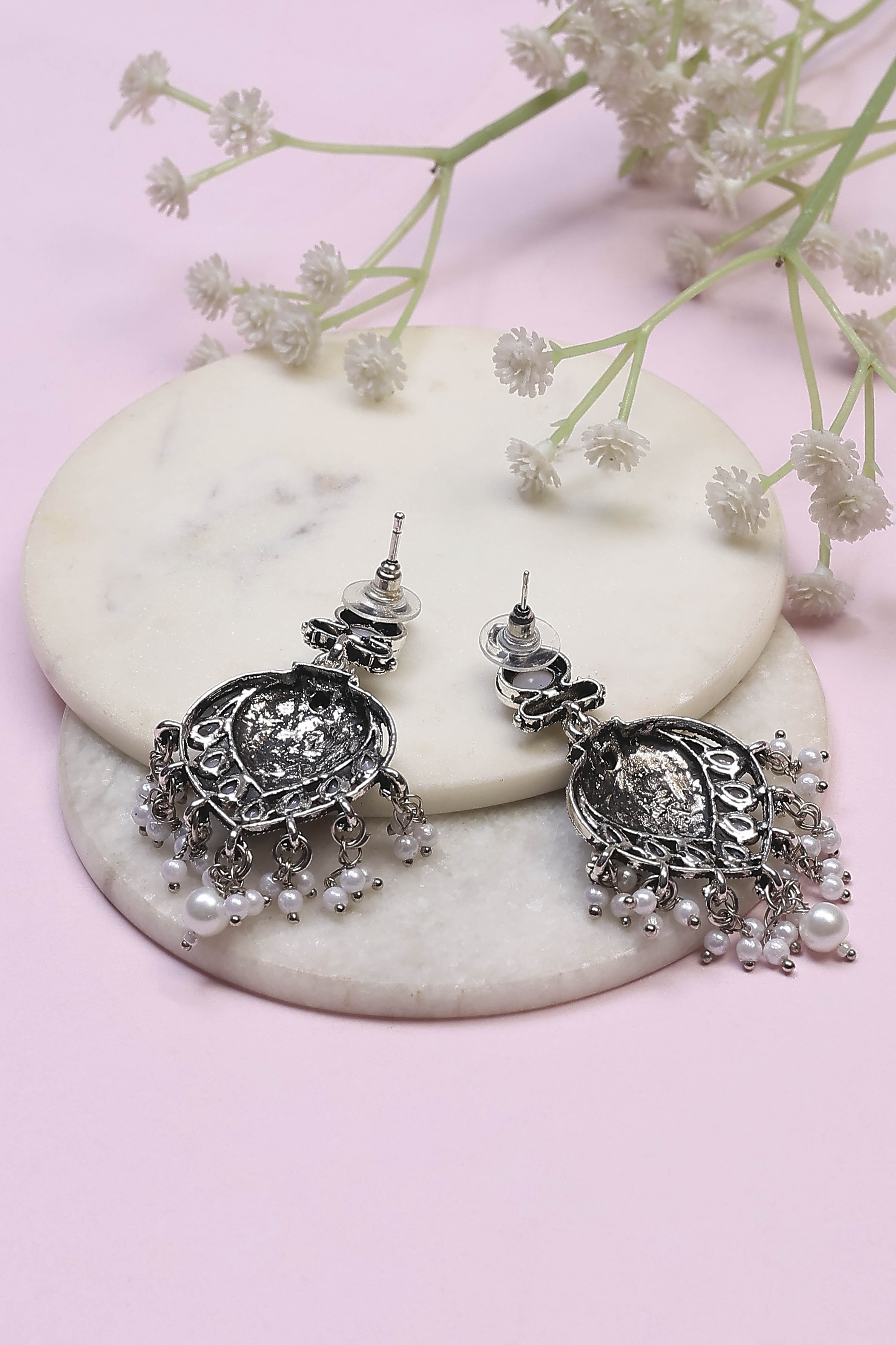 Pearl Alloy Drop & Danglers image number 2