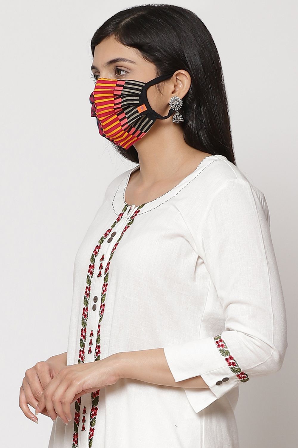 Black Viscose Rayon Mask image number 2