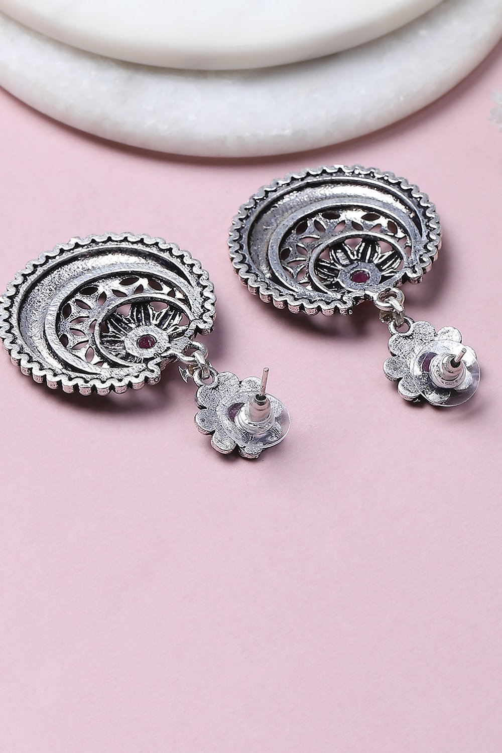 Pink Alloy Drop & Danglers image number 2