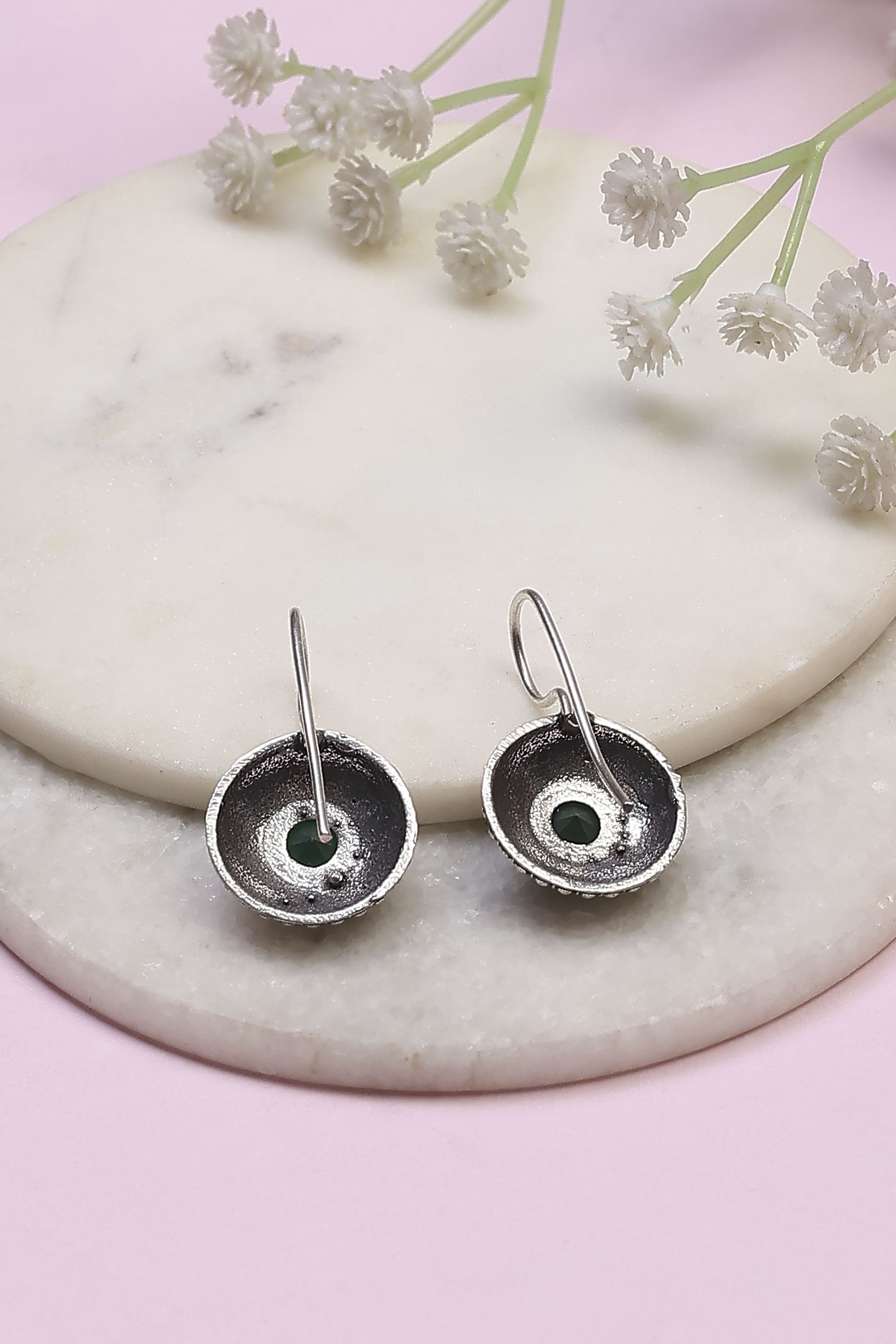 Green Brass Drop & Danglers image number 2